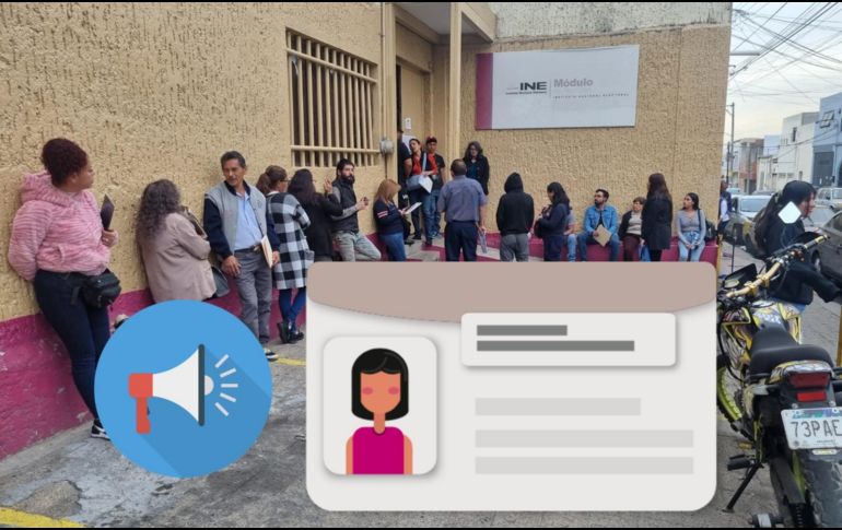 El INE cerró las solicitudes de renovación o expedición de la credencial de elector el lunes pasado. EL INFORMADOR / ARCHIVO