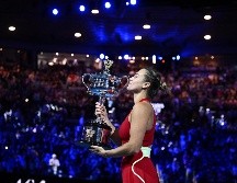 Sabalenka ha ganado dos finales de Grand Slam de las tres que disputó en los últimos 13 meses. EFE / J. Carrett