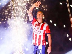 El “Chicharito” se dijo feliz de estar de regreso en el Guadalajara. EL INFORMADOR/ A. NAVARRO.