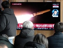 El ejército surcoreano había alertado el domingo de que el Norte había lanzado varios misiles de crucero al mar de Japón. AP/ Ahn Young-joon.