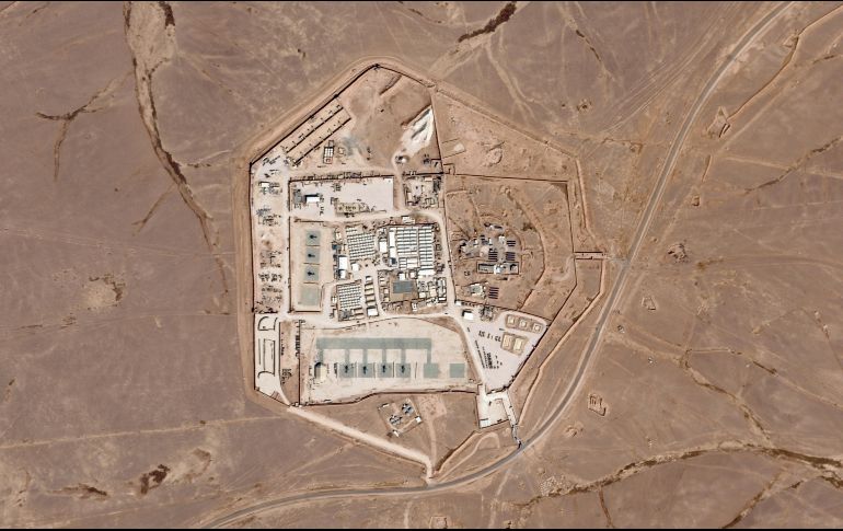 Base militar estadounidense conocida como “Torre 22” en el Noreste de Jordania. AP
