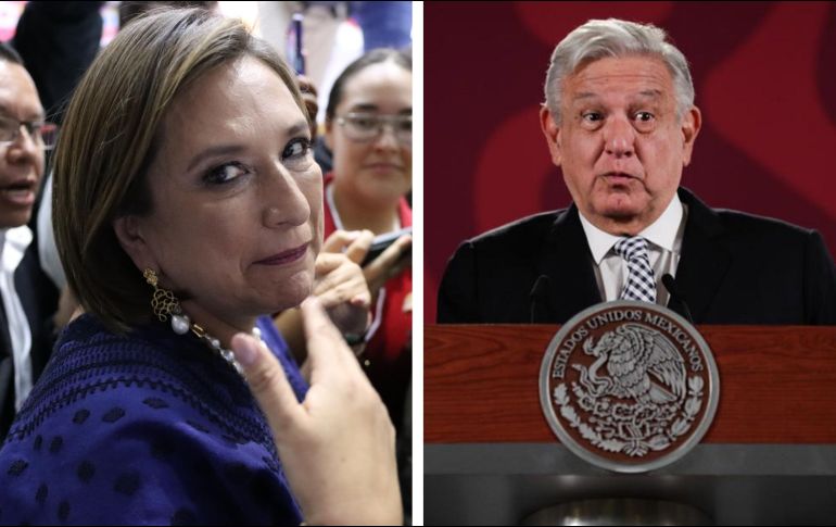 López Obrador dice a la candidata Xóchitl Gálvez que no solo se dedique a atacarlo. EL INFORMADOR / SUN / ARCHIVO