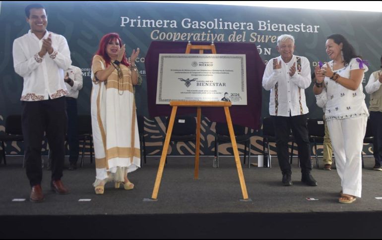El viernes pasado, el presidente inauguró la primera Gasolinera del Bienestar. ESPECIAL / X: @GobiernoMX