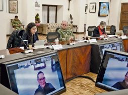 Acudieron María Luisa Alcalde (izquierda), José Rafael Ojeda, Alicia Bárcena, entre otros funcionarios; Guadalupe Taddei participó de forma virtual. ESPECIAL
