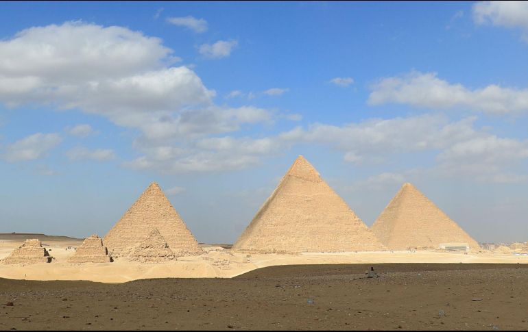 La pirámide de Micerino es la menor de la necrópolis de Giza. AFP/Archivo