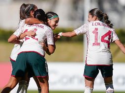 La Selección Mexicana Femenil Sub-17 venció al equipo de Haití por un amplio marcador de 4-0. IMAGO7.