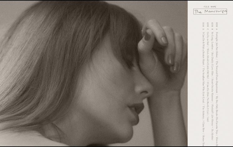 El pasado 4 de febrero cuando Swift recibía su Grammy número 13, dio a conocer que ya tenía listo su próximo álbum. ESPECIAL / X: @taylorswift13