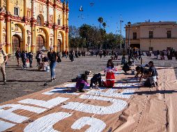 En el acto también participaron niños, niñas y adolescentes con los que se buscó visibilizar a esta población en riesgo por la violencia en el país.  EFE/C. López
