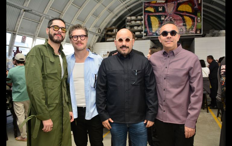 Carlos Solano, Carlos Jiménez, Paulo Orendain y César Caudillo. GENTE BIEN JALISCO/ Marifer Rached