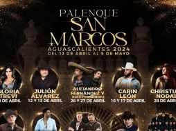 Entre los artistas que destacan son Julión Álvarez, Christian Nodal, Alfredo Olivas, Alejandro Fernández y Clarín León, quienes ya han vendido todos los boletos para sus conciertos en la Feria de San Marcos 2024. ESPECIAL