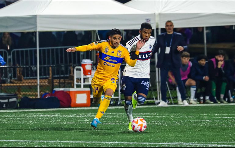 A lo largo del partido Tigres fue perdiendo terreno ante los canadienses y sólo una jugada individual los salvó. TWITTER/TigresOficial
