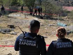 Fueron policías municipales quienes acudieron a un sitio despoblado ubicado en el poblado de Potrero de la Coronilla, en las calles Sendero de los Fresnos y Sendero de los Cedros como las más cercanas al lugar. CORTESÍA