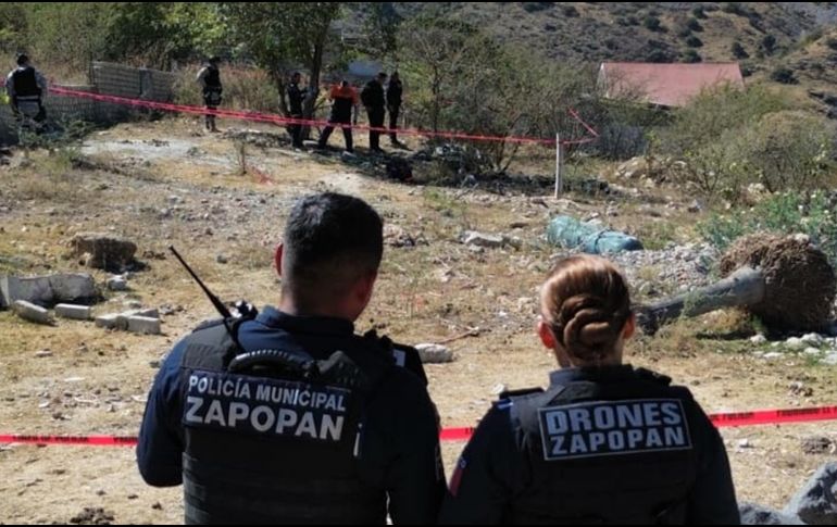 Fueron policías municipales quienes acudieron a un sitio despoblado ubicado en el poblado de Potrero de la Coronilla, en las calles Sendero de los Fresnos y Sendero de los Cedros como las más cercanas al lugar. CORTESÍA
