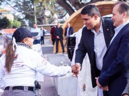 Aguirre Curiel habló sobre la importancia de mejorar las condiciones de trabajo de los elementos. ESPECIAL