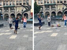 El baile se celebró justo arriba de la Calzada Independencia, sobre el puente de la Plaza Tapatía, a un costado de la fuente de las “serpientes”. ESPECIAL