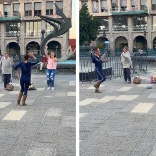 Con "Poker Face" mujeres atraen a tapatíos en el Centro (VIDEO)