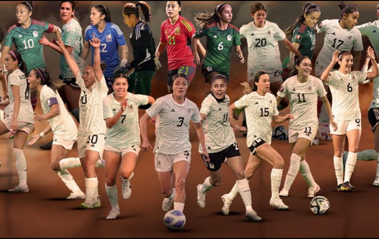 La base del tricolor está conformada por siete y seis jugadoras de América y Tigres, respectivamente. ESPECIAL/ X: @Miseleccionfem.