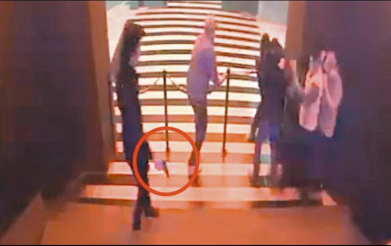 Captura de pantalla del video de seguridad del bar. ESPECIAL