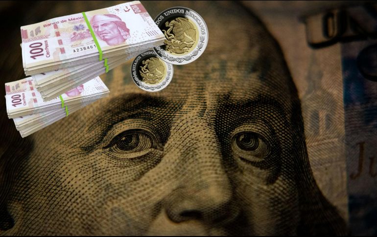 El peso mexicano se cotiza en los mercados internacionales alrededor de los 16.82 pesos por dólar.