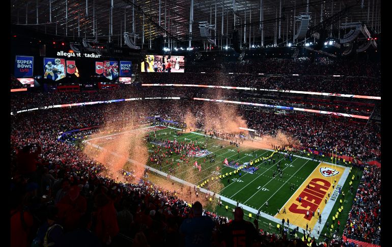 La transmisión del Super Bowl 2024 tuvo una audiencia de 123.4 millones de espectadores solo en Estados Unidos. AFP / P. T. Fallon