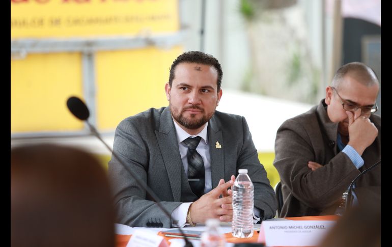 El diputado local de Movimiento Ciudadano y aspirante a la alcaldía de Tlajomulco de Zúñiga, Gerardo Quirino Velázquez, se reunió con empresarios en aquel municipio en el marco de los espacios llamados “Diálogos Tlajomulco”. CORTESÍA