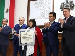 En la  sesión participaron el Secretario General del Gobierno de Jalisco, el  Presidente de la Mesa Directiva del Congreso del Estado y el  Magistrado Presidente del Supremo Tribunal de Justicia y Consejo de la Judicatura del Estado. CORTESÍA/ Gobierno de Guadalajara.