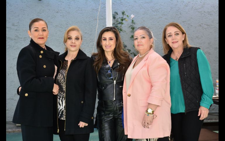 Paty Camarena, Moni Gómez, Ceci Serrano, Mónica López y Silvia Yeomans. GENTE BIEN JALISCO/ Marifer Rached