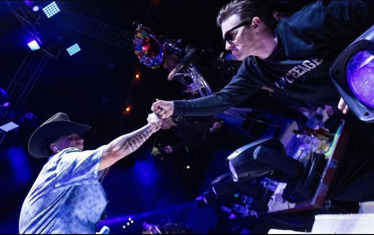 Drake Bell y Grupo Firme en en el Carnaval en Autlán 2024. INSTAGRAM/ @grupofirme