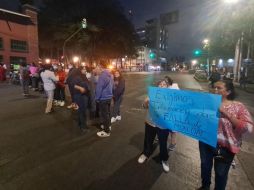 Los manifestantes Bloquearon la circulación en la avenida Patriotismo durante tres horas como medida de protesta.SUN
