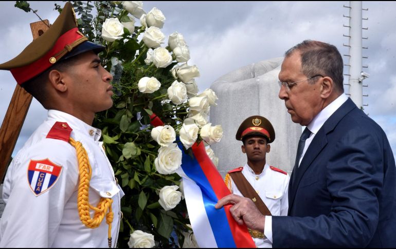 El ministro de Exteriores ruso Serguéi Lavrov en La Habana, Cuba. EFE/ O.García