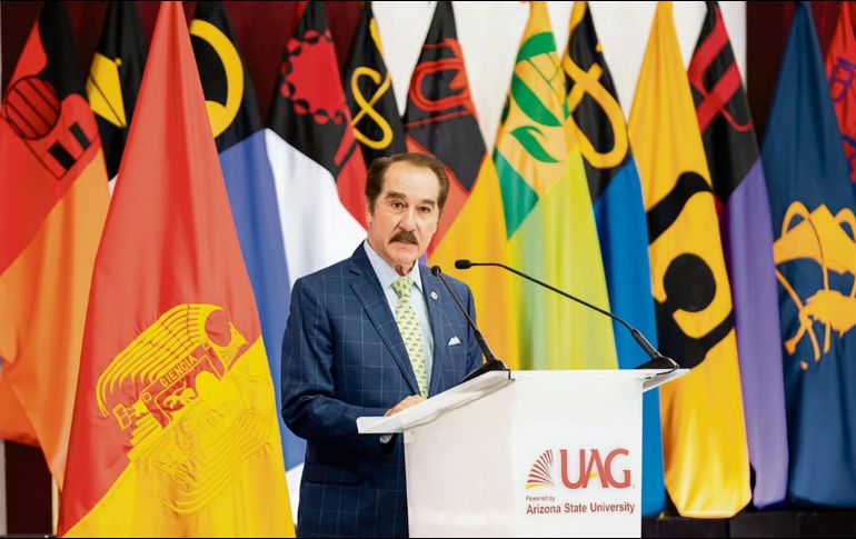 Antonio Leaño Reyes. El rector de la UAG rindió su informe “Encuentro con el rector: Te queremos informado” donde destacó los avances significativos durante el año pasado. ESPECIAL