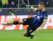 Arnautovic aprovechó un balón a la deriva para hacer el gol del partido. EFE/EPA/M. Bazzi