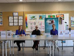Durante la conferencia de prensa estuvieron presentes Gabriela Castañeda, coordinadora de Art Fest; la artista Sofía Crimen y Katerine Bergengruen, directora de Manifesto. CORTESÍA