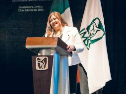 Karla Guadalupe López, titular del IMSS en Jalisco. ESPECIAL