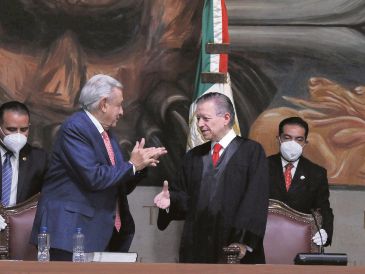Entre Andrés Manuel López Obrador y Arturo Zaldívar existe una buena relación. EL UNIVERSAL