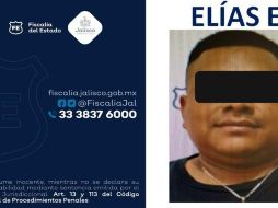 Elías “E” fue vinculado a proceso, informó este lunes la Fiscalía de Jalisco. ESPECIAL/Fiscalía de Jalisco