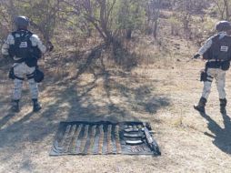 El armamento asegurado quedó a disposición en la agencia del Ministerio Público de la Federación. ESPECIAL/Secretaría de Seguridad y Protección Ciudadana