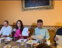 Laura Haro reiteró la invitación para que los otros candidatos a la gubernatura se hagan exámenes de confianza. ESPECIAL.
