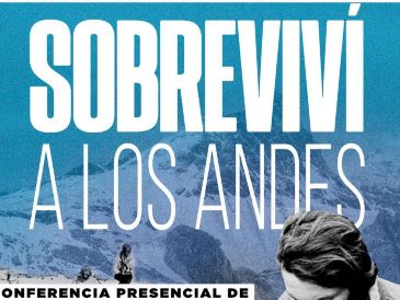 La conferencia “Sobreviví a los Andes” será en el Teatro Diana el 14 de abril a las 18:30. X/@GdlTiempo.