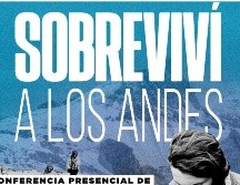 La conferencia “Sobreviví a los Andes” será en el Teatro Diana el 14 de abril a las 18:30. X/@GdlTiempo.