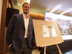 Santiago García, director de Alliuz Business Park, invita a conocer la carpeta de negocios de la empresa en México y Estados Unidos. EL INFORMADOR/ H. Figueroa