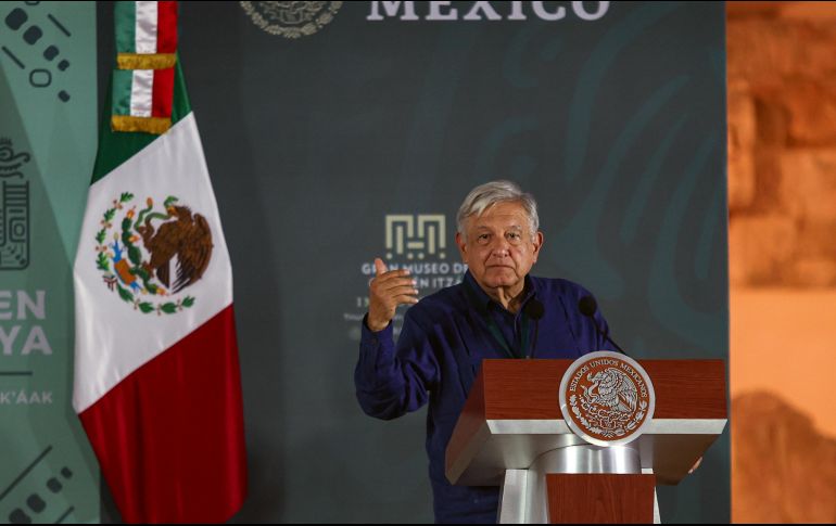 López Obrador instó a evitar hacer conjeturas prematuras y afirmó que el jueves, durante su conferencia en Cancún, Quintana Roo, proporcionaría una postura sobre el tema en cuestión. EFE / L. Hernández