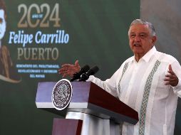 López Obrador afirmó que su gobierno es respetuoso de la libertad de prensa. EFE/A. Cupul