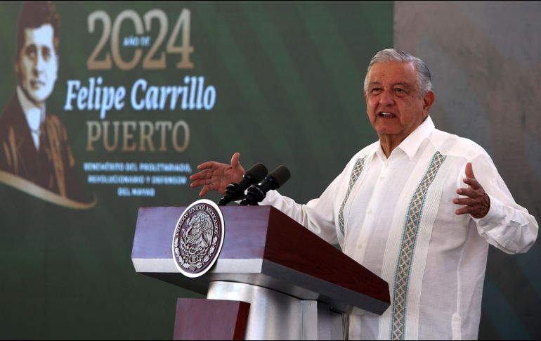 López Obrador afirmó que su gobierno es respetuoso de la libertad de prensa. EFE/A. Cupul