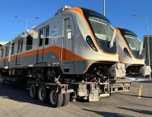 Llegaron dos vagones en color banco y gris, con vivos en naranja. ESPECIAL / GOB. DE JALISCO