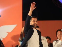 Jorge Álvarez Máynez durante su arranque de campaña en Lagos de Moreno. SUN/G. Pano