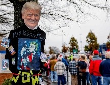 DONALD TRUMP. El Partido Republicano de Missouri celebró hoy sus asambleas partidistas, ofreciendo a los votantes del estado su única oportunidad de opinar sobre quién debería representar al partido en la papeleta. EFE / E. S. Lesser
