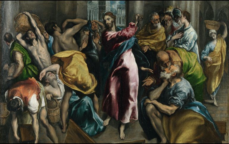 «Quiten todo de aquí y no conviertan en un mercado la casa de mi Padre». WIKIPEDIA/Expulsión de los mercaderes del Templo, de El Greco