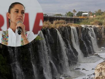 Claudia Sheinbaum contempla el saneamiento del río Santiago entre sus propósitos para Jalisco. ESPECIAL