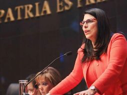 Marcela Guerra Castillo, presidenta de la Mesa Directiva de la Cámara de Diputados. X/ @MarcelaGuerraNL.